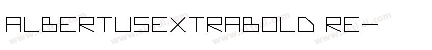 albertusextrabold re字体转换